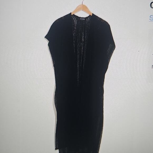 Steve Madden Open Coverup Vest Crochet Olive One Size NEW - Picture 14 of 15